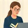Person enjoying content icon